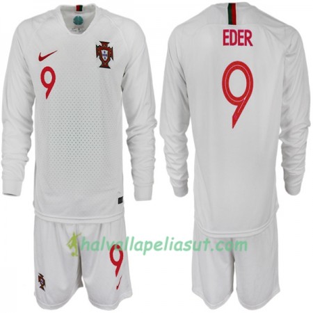 Jalkapallo Pelipaidat Portugali EDER 9 Lasten World Cup 2018 Vieraspaita Pitkähihainen